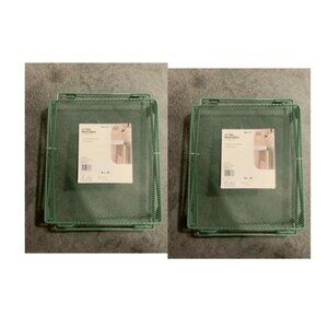 U Brands 2PK Mesh Locker Shelf Sage Green Size 12"